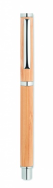 Logo trade promotional item photo of: Bamboo gel pen