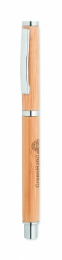 Logo trade promotional product photo of: Bamboo gel pen