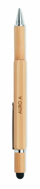 Logo trade promotional gifts picture of: Spirit level pen in bamboo