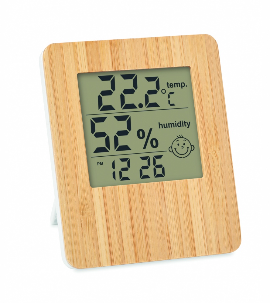 Logotrade corporate gifts photo of: Bamboo weather station