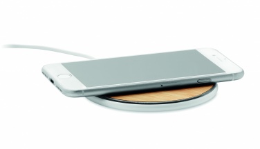 Logotrade business gift image of: Bamboo wireless charger 10W