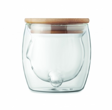 Logo trade promotional merchandise photo of: Double wall borosilicate mug