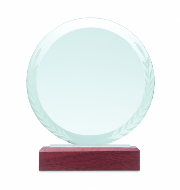 Logo trade promotional gifts image of: Round award plaque