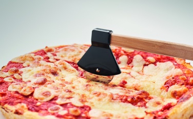 Logo trade promotional giveaway photo of: Pizza cutter bamboo handle