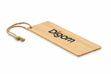 Logo trade promotional products image of: Bamboo bookmark