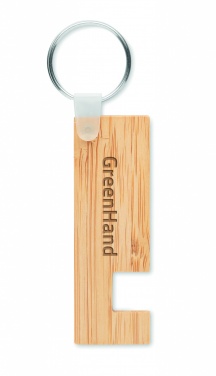 Logotrade corporate gifts photo of: Bamboo stand and key ring Savonlinna