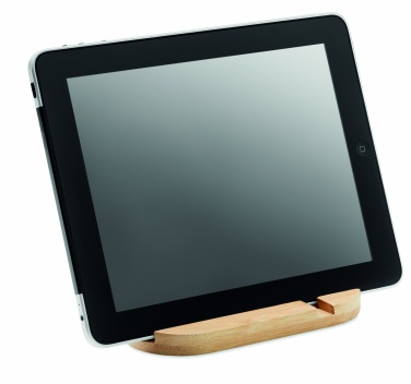 Logo trade promotional item photo of: Bamboo tablet/smartphone stand