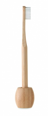 Logotrade advertising product image of: Bamboo tooth brush with stand