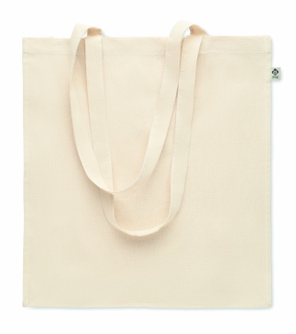 Logo trade promotional merchandise image of: Organic cotton shopping bag