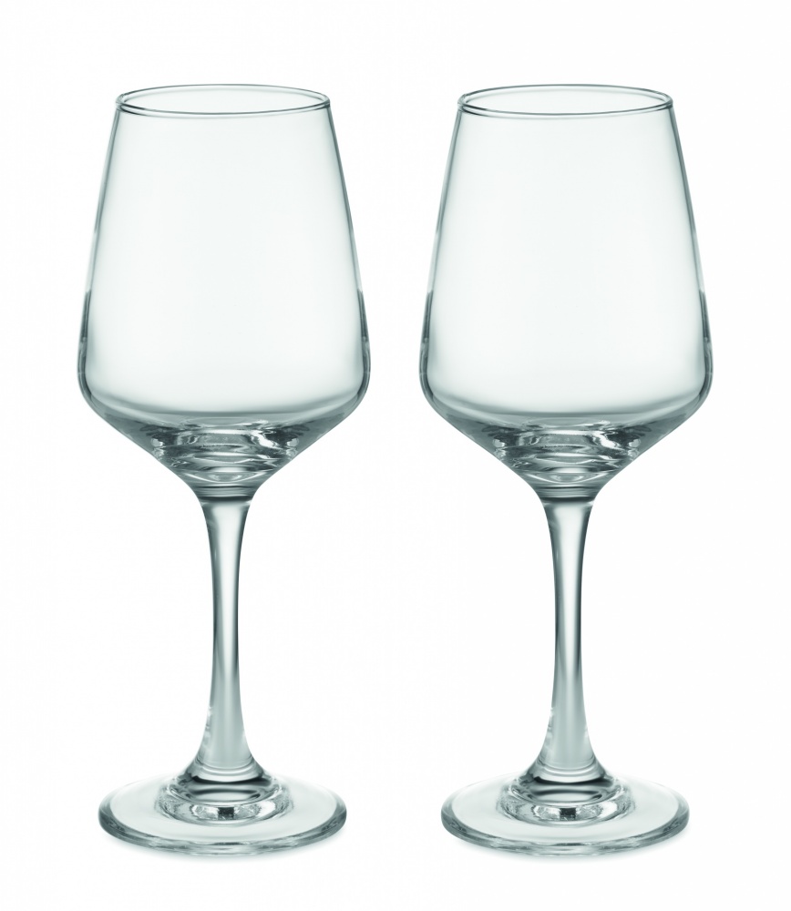 Logotrade business gift image of: Set of 2 wine glasses