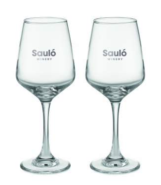 Logo trade advertising products picture of: Set of 2 wine glasses