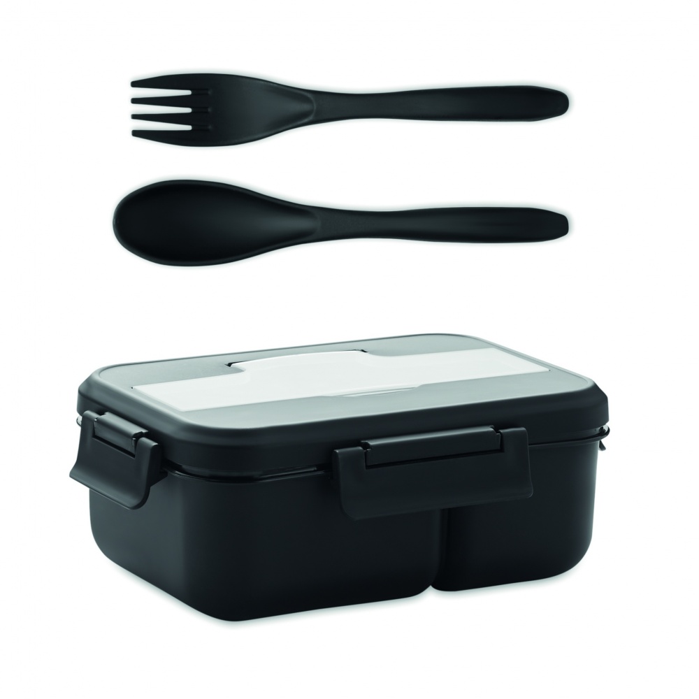 Logo trade business gift photo of: Lunch box with cutlery in PP