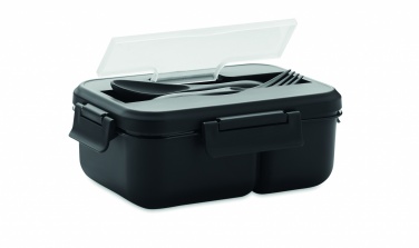 Logo trade business gift photo of: Lunch box with cutlery in PP