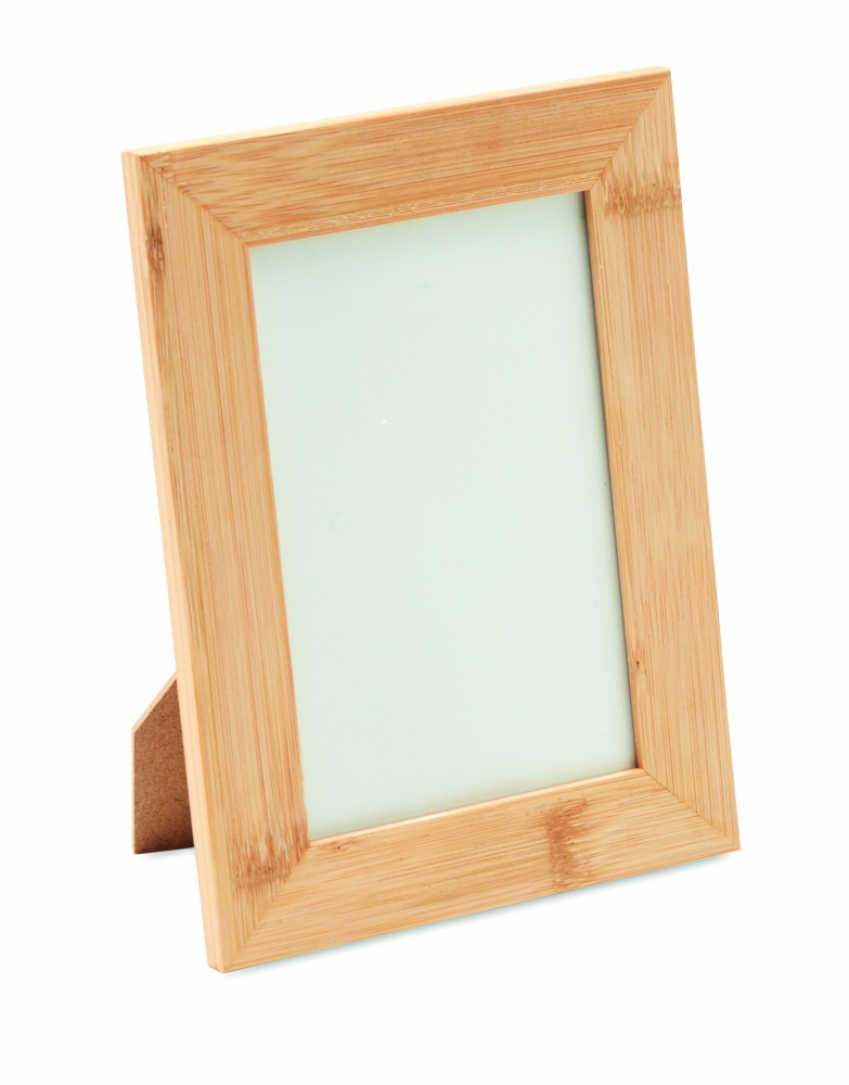 Logo trade promotional gift photo of: Bamboo photo frame