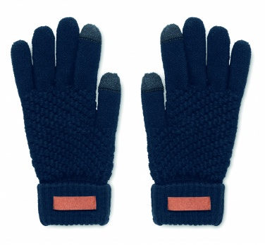 Logo trade promotional giveaways picture of: Rpet tactile gloves