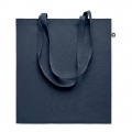 Recycled cotton shopping bag, French Navy