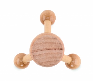 Logo trade corporate gifts picture of: Hand held massager in wood