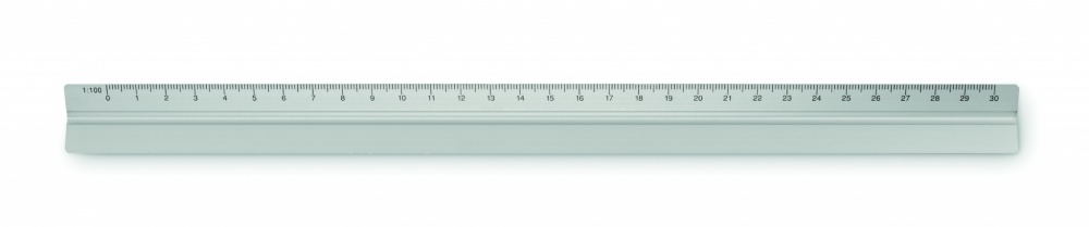 Logo trade promotional giveaways picture of: 30cm Ruler in aluminium