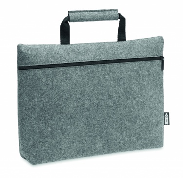 Logo trade advertising products image of: RPET felt zippered laptop bag