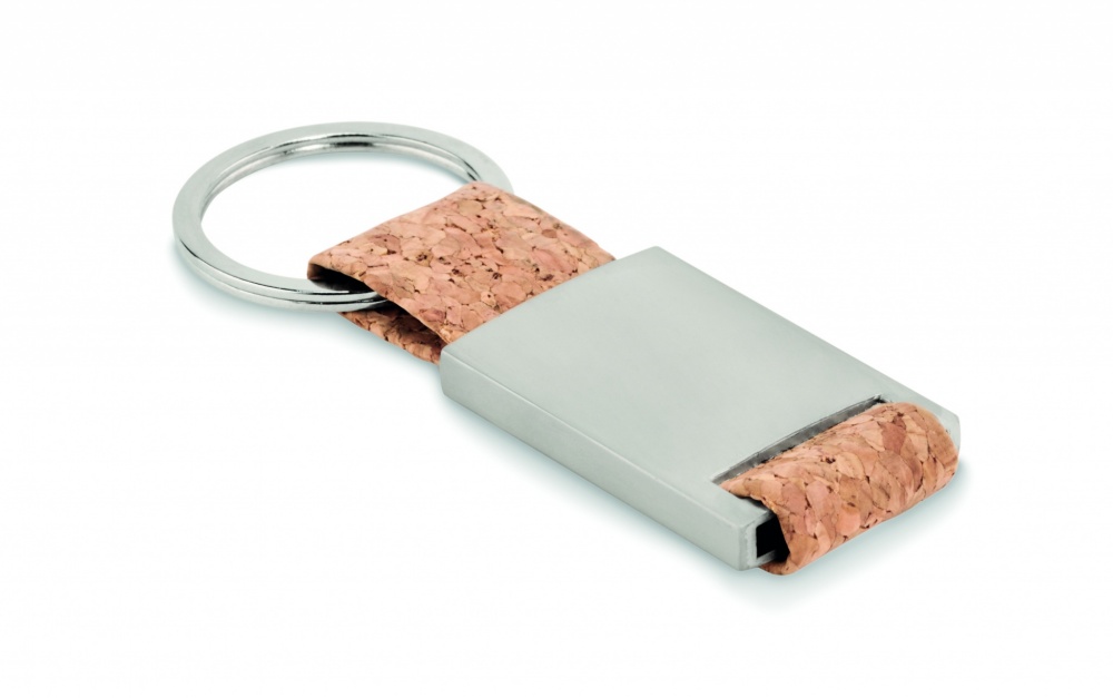 Logo trade promotional merchandise image of: Key ring with cork webbing Kerava