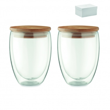 Logo trade business gift photo of: Set of 2 glasses 350 ml in box