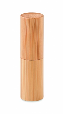 Logotrade promotional product image of: Lip balm in bamboo tube box