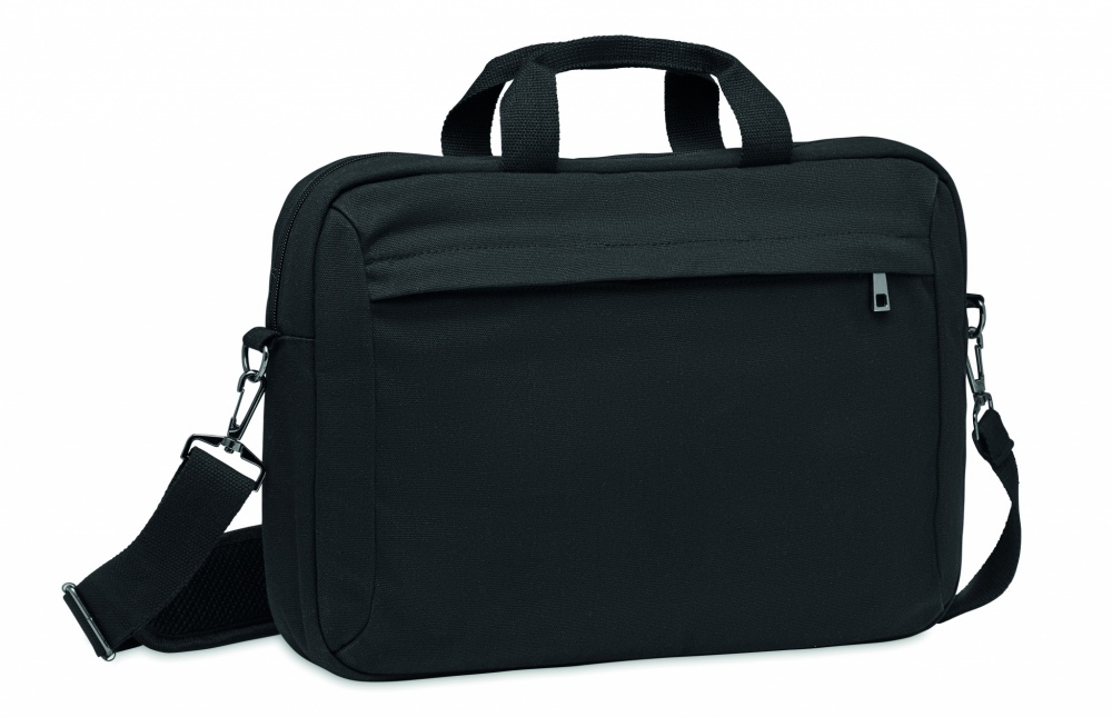 Logo trade advertising products image of: Laptop bag in washed canvas