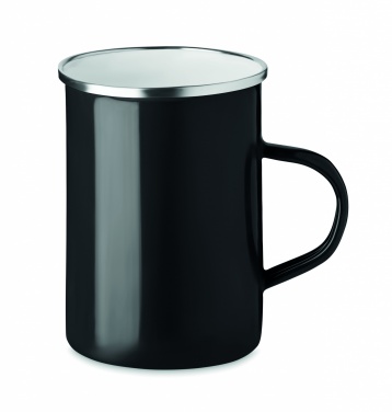 Logo trade corporate gift photo of: Metal mug with enamel layer