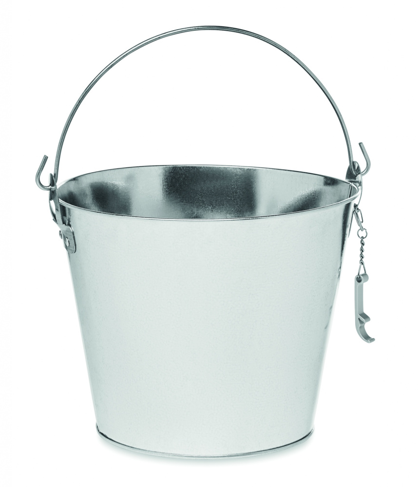 Logo trade promotional gift photo of: Metal beer bucket 4L