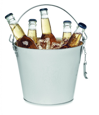 Logo trade promotional merchandise picture of: Metal beer bucket 4L