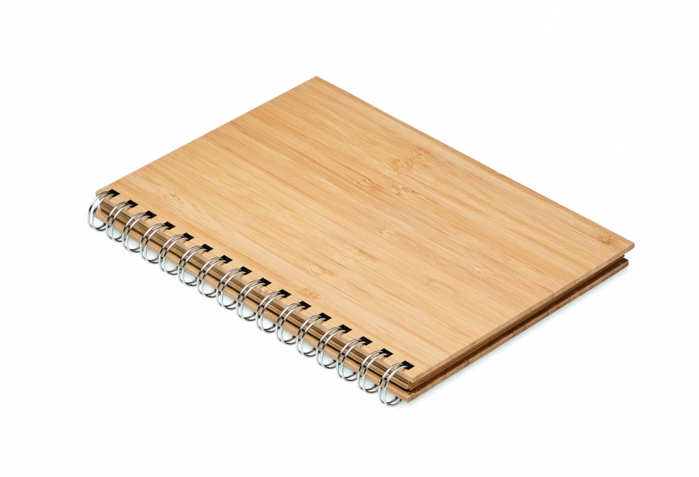 Logotrade corporate gift picture of: A5 ring bound Bamboo notebook