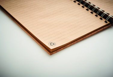 Logotrade promotional product picture of: A5 ring bound Bamboo notebook