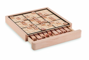 Logo trade promotional gift photo of: Wooden sudoku board game