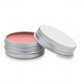 Vegan lip balm in round tin, Baby Pink