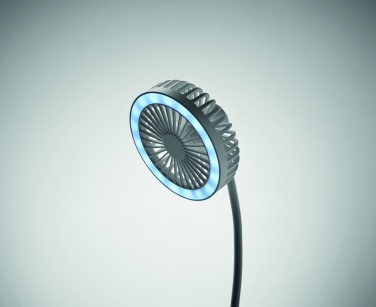 Logotrade promotional giveaway image of: Desktop charger fan with light