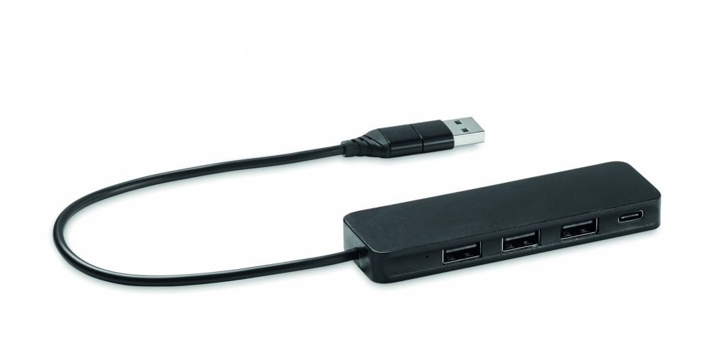 Logotrade corporate gifts photo of: USB-C 4 port USB hub