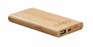 Logotrade promotional gift picture of: 4000 mAh Bamboo power bank