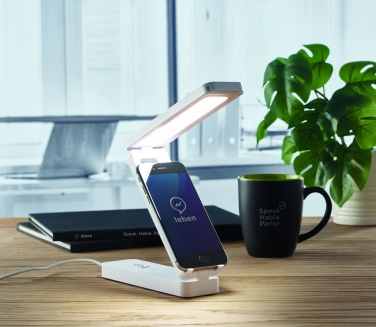 Logotrade corporate gift image of: Lamp and wireless charger 10W