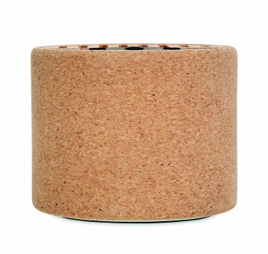 Logotrade promotional giveaway image of: Round cork wireless speaker