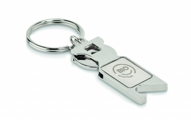 Logo trade business gifts image of: Euro Token key ring