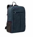 Laptop backpack in canvas, Black