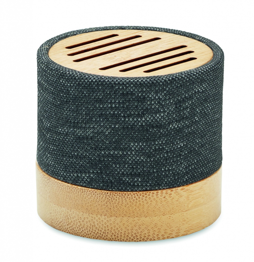 Logo trade promotional items picture of: Bamboo RPET wireless speaker