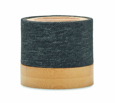 Logo trade promotional gifts picture of: Bamboo RPET wireless speaker