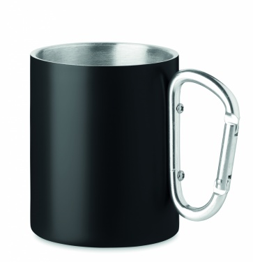 Logo trade promotional merchandise picture of: Double wall metal mug 300 ml