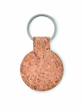 Logotrade promotional giveaways photo of: Round cork key ring Mikkeli