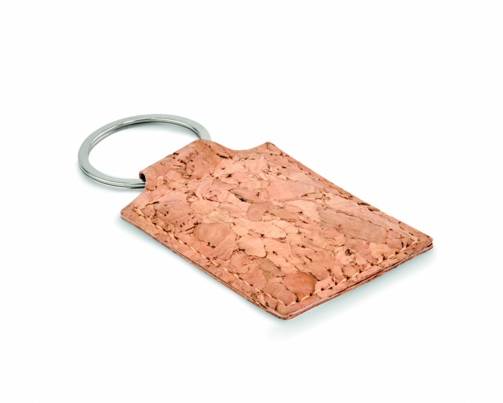 Logotrade promotional item picture of: Rectangular cork key ring Imatra