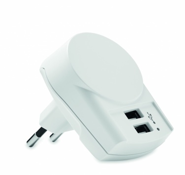 Logo trade advertising products image of: Skross Euro USB Charger (2xA) 12W