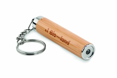 Logo trade promotional item photo of: Mini bamboo torch with keyring