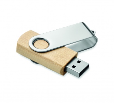 Logo trade promotional merchandise picture of: Techmate bamboo USB 16GB       MO6898-40