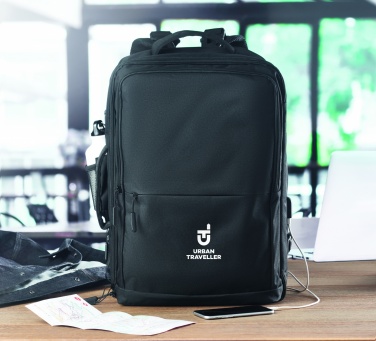 Logo trade promotional gift photo of: Backpack 600D RPET